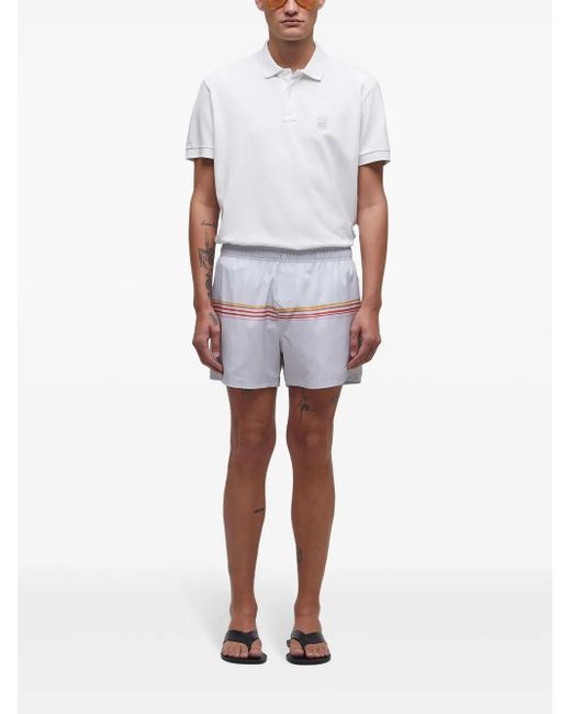 Osklen White Prismas Swim Shorts for men