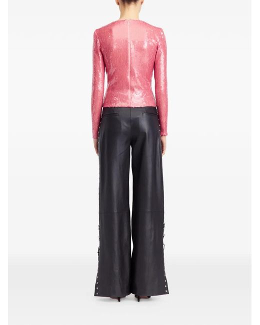 16Arlington Pink Tanith Sequin Top