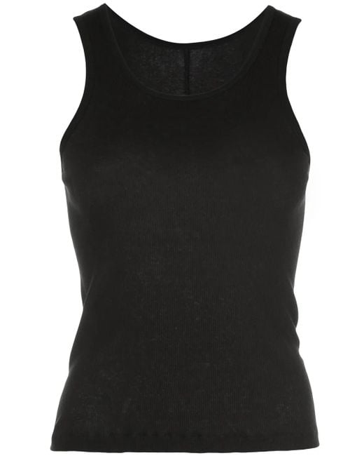 Wardrobe NYC Black Ribbed Slim-Fit Tank Top