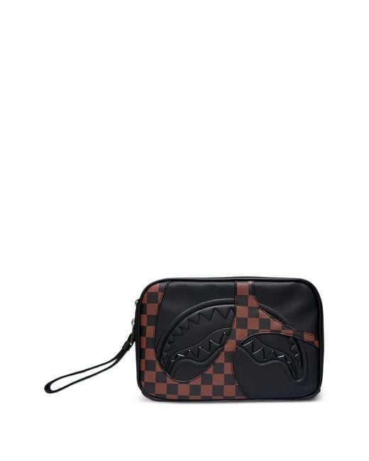Sprayground Black Trousse De Toilette À Logo Embossé for men