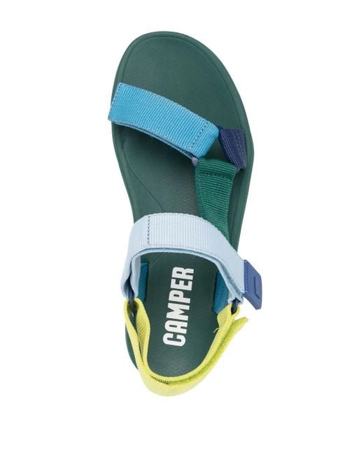 Sandali Match Con Strappo di Camper in Blue da Uomo