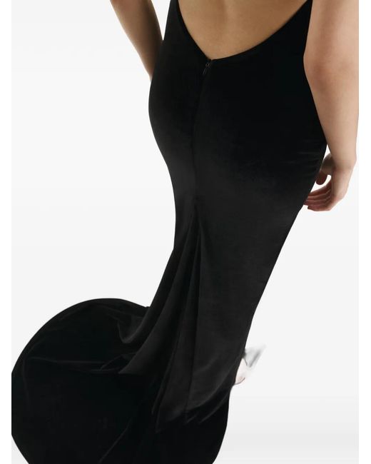 Vestiaire d'un Oiseau Libre Black Open-Back Maxi Dress
