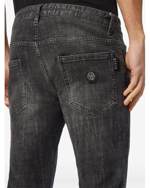 Philipp Plein Gray Skinny Jeans for men