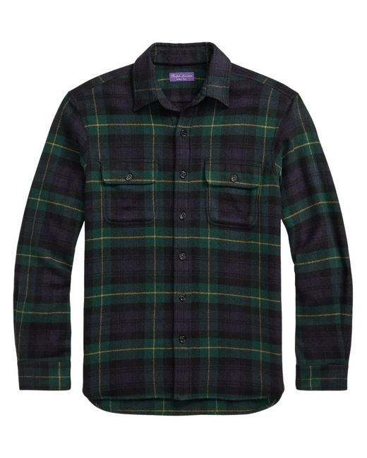 Ralph Lauren Blue Plaid Shirt for men