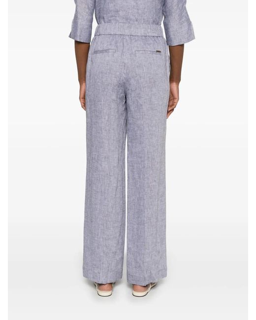 Peserico Gray Mélange Trousers