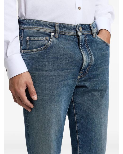 Peserico Blue Pocket Trousers for men