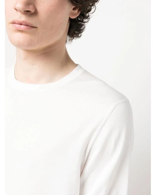 Fileria White Short-Sleeved Cotton Jumper for men