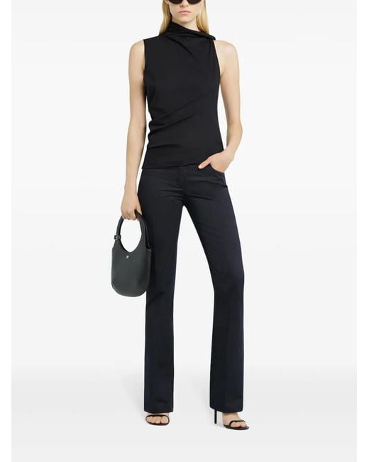 Courreges Black Draped Top