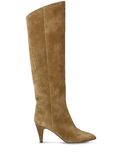 Isabel Marant Brown Lispa 75Mm Suede Knee Boots