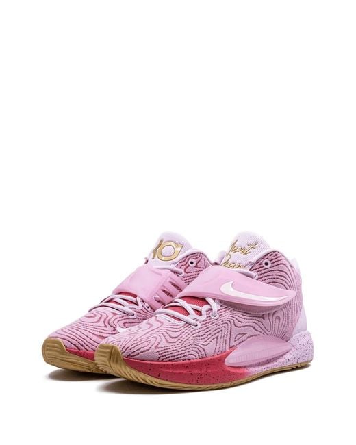 Nike Pink Kd 14 "Aunt Pearl" Sneakers
