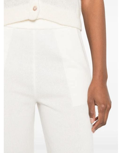 Bompard White Loose Trousers