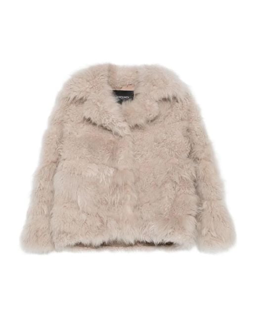 Simonetta Ravizza Natural Lapel-Collar Jacket