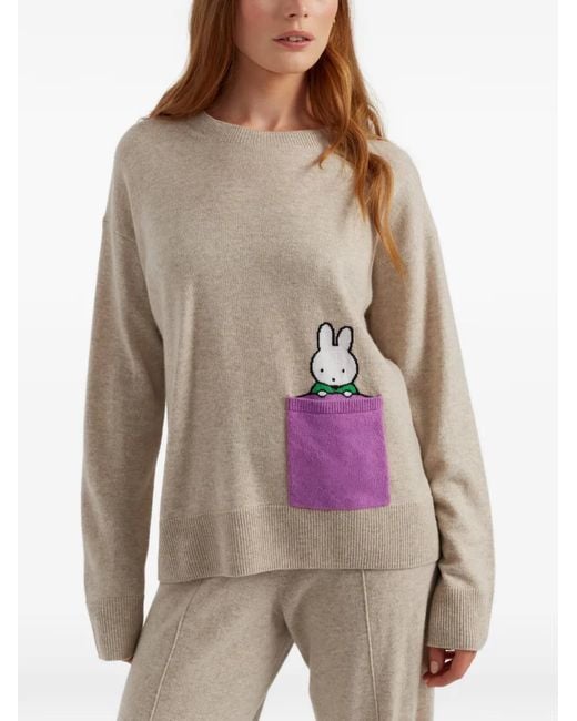 Chinti & Parker Natural Pocket Miffy Sweater