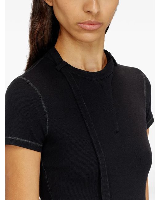 DIESEL Black T-Iaras Neck-Strap Top