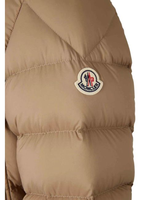 Moncler Brown Clunye Quilted Hooded Jacket for men