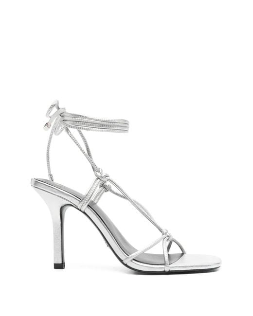 Patrizia Pepe White Square-Toe Sandals