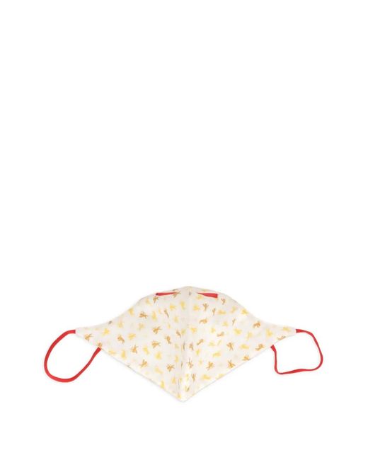 Isaia Natural Cupid-Print Face Mask for men