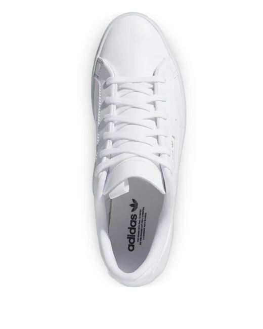 adidas gazelle silver green womens Adidas Womens Adidas Sleek Sneakers White/White main image 1