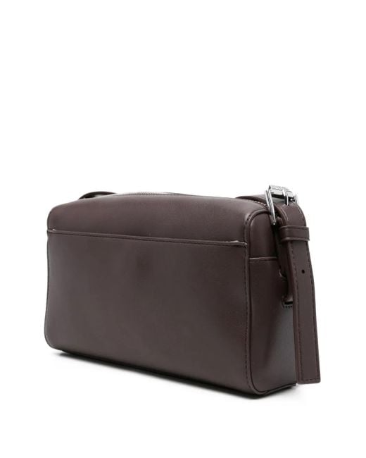 A.P.C. Brown Zip-Fastening Shoulder Bag for men
