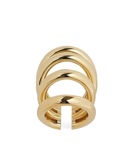 Rabanne Metallic Multi-Ring Ear Cuff