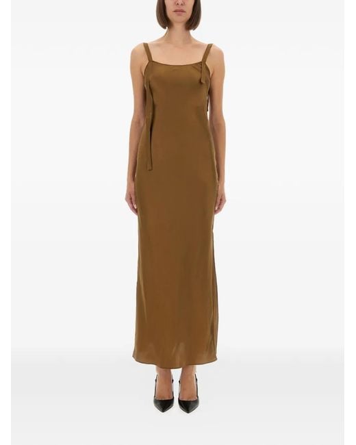 THE GARMENT Natural Tie-Strap Maxi Dress