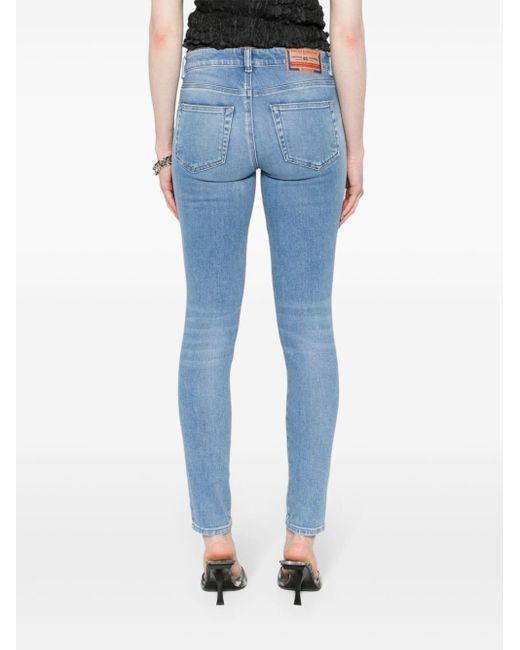 DIESEL Blue 2017 Slandy Mid-rise Jeans