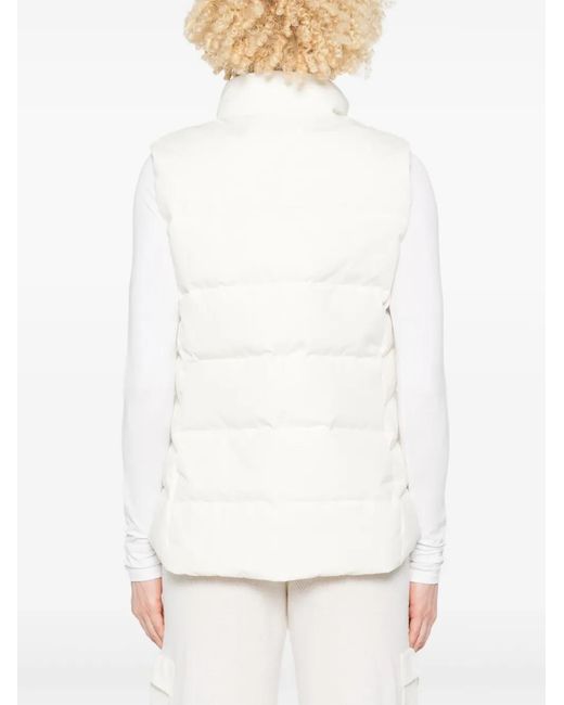 Canada Goose White Freestyle Gilet