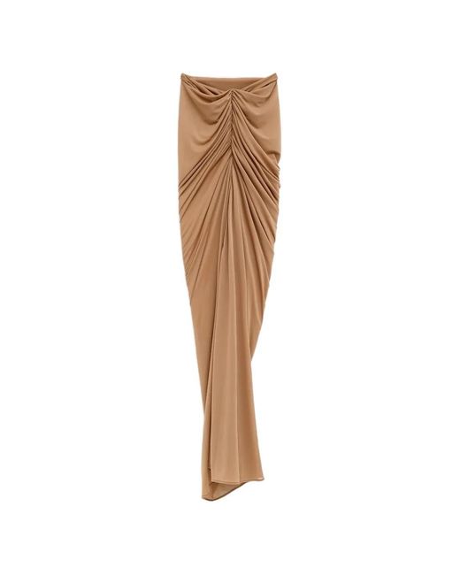 Atlein Natural Draped-Effect Skirt