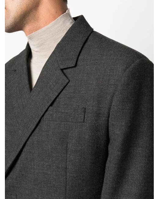 Prada Black Double-Breasted Tailored Blazer for men