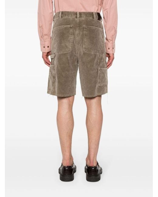 Our Legacy Green Joiner Corduroy High-Rise Shorts for men