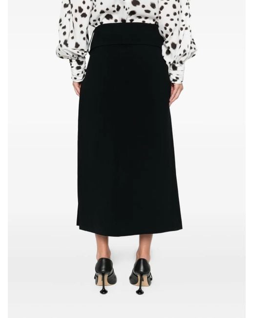 ROWEN ROSE Black Buckle Mini Skirt
