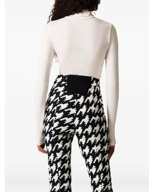 Perfect Moment White Long-Sleeve Star-Embellished Sweater