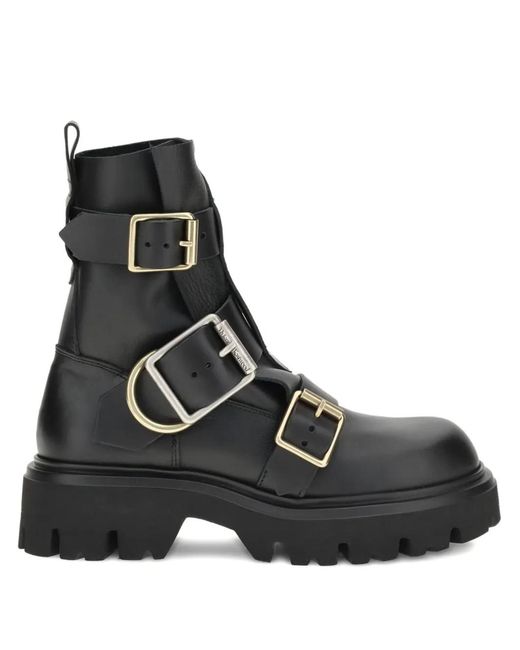 Vivienne Westwood Black Empire Buckle-Straps Boots
