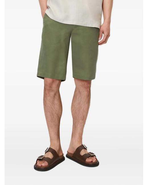 Marc O' Polo Green Linen Shorts for men