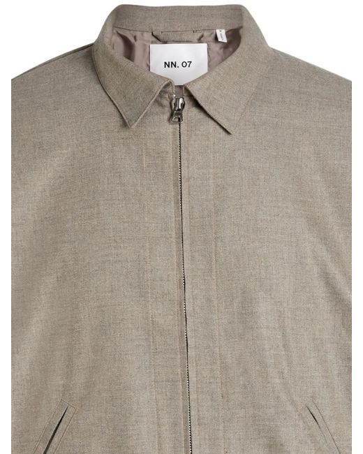 NN07 Brown Petrus Zip-Up Jacket for men