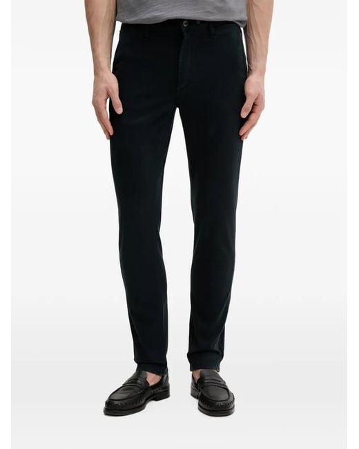 Rag & Bone Black Logo-Embroidered Chinos for men
