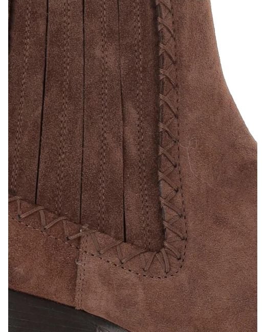 Sartore Brown Suede Ankle Boots