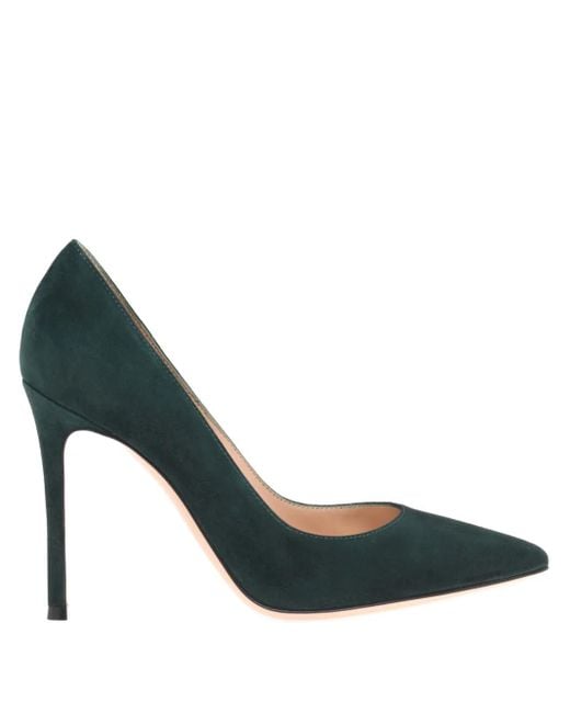 Gianvito Rossi Green 105 Leather Pumps