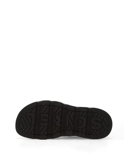 Sorel Black Sandales Kinetic Sunchase À Attache Scratch