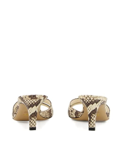Fendi Metallic Sandales Ffold 55 Mm
