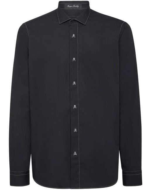 Philipp Plein Blue Sugar Daddy Shirt for men