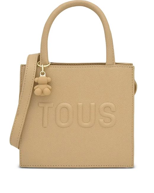 Tous Natural Embossed-Logo Tote Bag