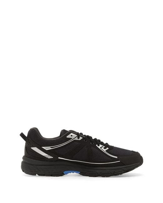 Asics Black Venture 6 Lace-Up Fastening Sneakers for men