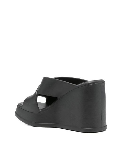 Melissa Black Crossover-Strap Sandals