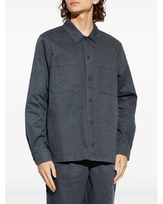 Samsøe & Samsøe Blue Sataka Pocket Button Shirt for men