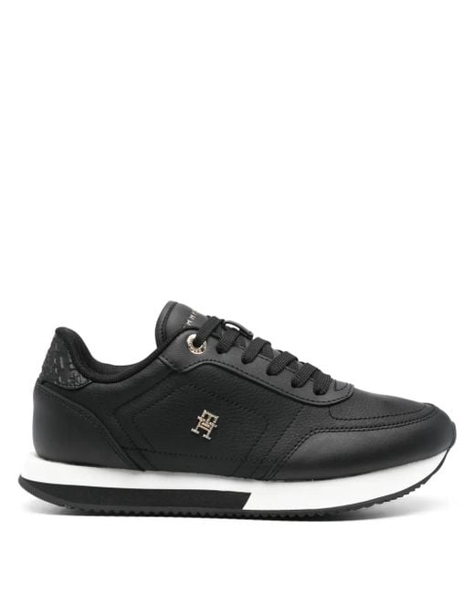 Tommy Hilfiger Black Essential Sneakers