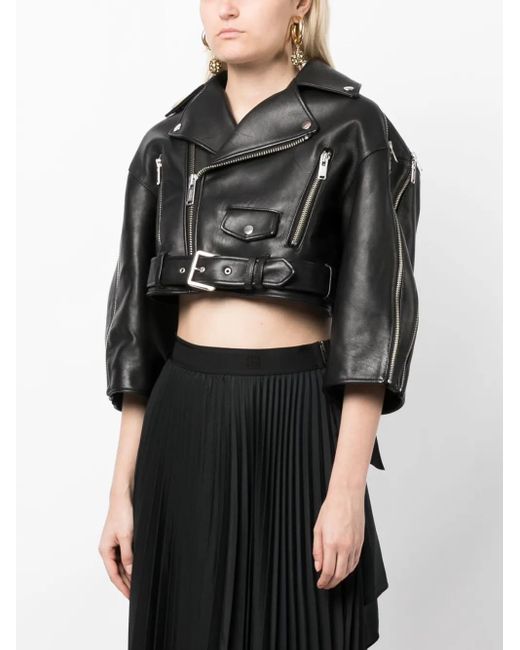 Undercover Black Cut-Out Biker Jacket