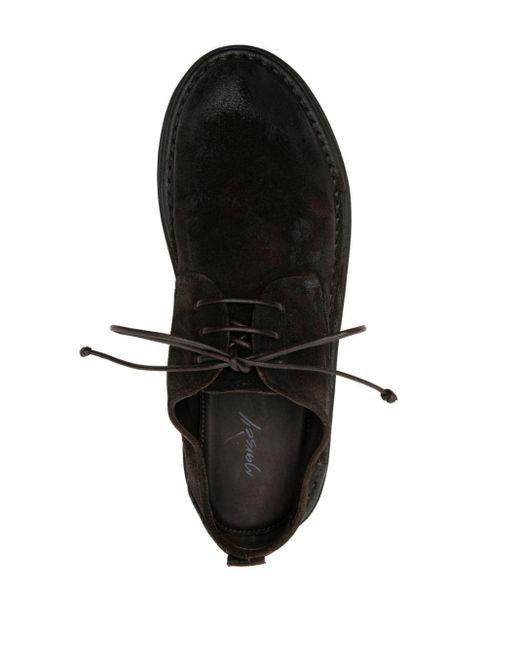 Marsèll Black Sancrispa Coated-leather Derby Shoes for men
