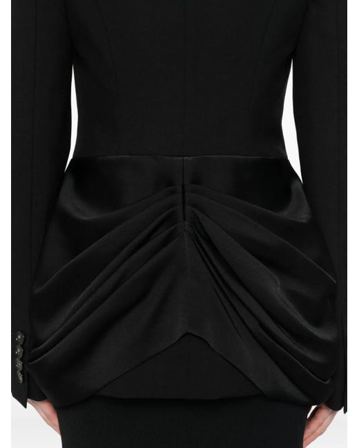 Stella McCartney Black Draped-Front Blazer