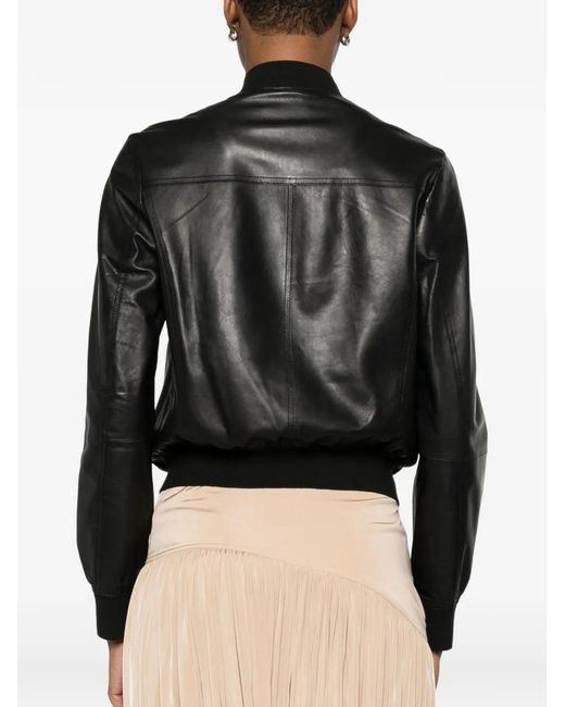 Bully Black Zip Lambskin Jacket